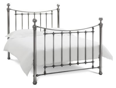 Product photograph of Bentley Designs Isabelle Antique Nickel 4ft 6in Double Bedstead from Choice Furniture Superstore