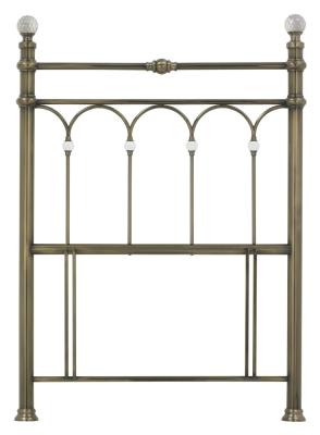 Product photograph of Bentley Designs Krystal Antique Brass 3ft Single Headboard from Choice Furniture Superstore