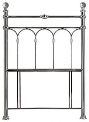 Product photograph of Bentley Designs Krystal Antique Nickel 3ft Single Headboard from Choice Furniture Superstore