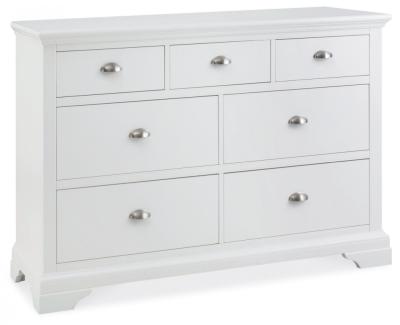Product photograph of Bentley Designs Hampstead White 3 4 Drawer Chest from Choice Furniture Superstore