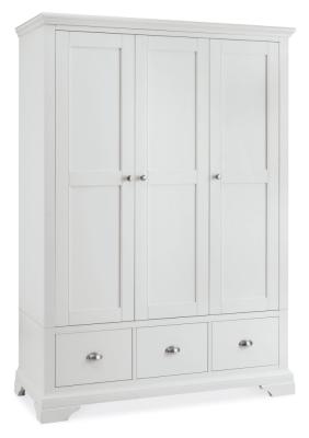 Bentley Designs Hampstead White 3 Door Combi Wardrobe