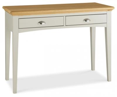 Product photograph of Bentley Designs Hampstead Soft Grey And Pale Oak Dressing Table from Choice Furniture Superstore