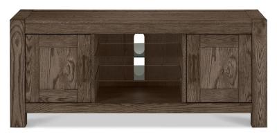 Product photograph of Bentley Designs Turin Dark Oak Entertainment Unit Upto 50 Inch from Choice Furniture Superstore