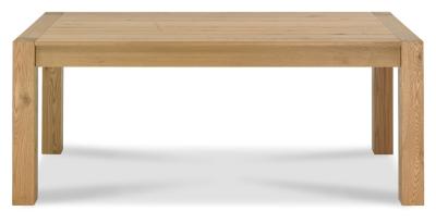 Product photograph of Bentley Designs Turin Light Oak Large End Extending Dining Table from Choice Furniture Superstore