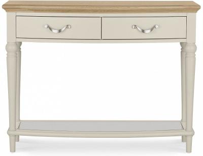 Product photograph of Bentley Designs Montreux Pale Oak And Antique White 2 Drawer Console Table from Choice Furniture Superstore