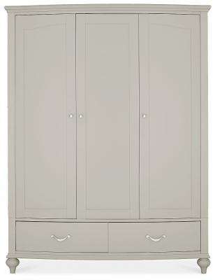 Product photograph of Bentley Designs Montreux Urban Grey 3 Door 2 Drawer Combi Wardrobe from Choice Furniture Superstore