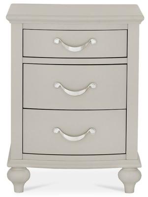 Product photograph of Bentley Designs Montreux Urban Grey 3 Drawer Bedside Cabinet from Choice Furniture Superstore