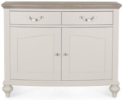 Bentley Designs Montreux Grey Washed Oak And Soft Grey 2 Drawer Narrow Sideboard