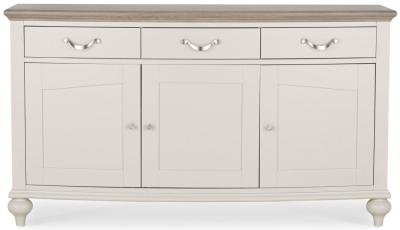 Product photograph of Bentley Designs Montreux Grey Washed Oak And Soft Grey 3 Drawer Wide Sideboard from Choice Furniture Superstore