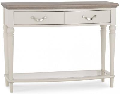 Bentley Designs Montreux Grey Washed Oak And Soft Grey Console Table With Drawer