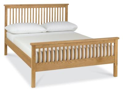 Bentley Designs Atlanta Oak 4ft 6in Double High Footend Bed