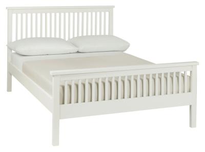 Bentley Designs Atlanta White 4ft 6in Double High Footend Bed