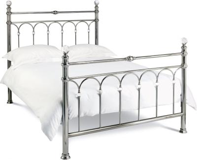 Product photograph of Bentley Designs Krystal Antique Nickel 4ft 6in Double Bedstead from Choice Furniture Superstore
