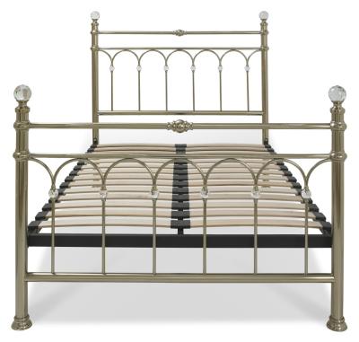 Bentley Designs Krystal Champagne Brass 5ft King Size Bedstead