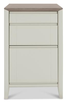 Bentley Designs Bergen Grey Washed Oak and Soft Grey Filing Cabinet with Drawer