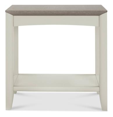 Product photograph of Bentley Designs Bergen Grey Washed Oak And Soft Grey Side Table from Choice Furniture Superstore