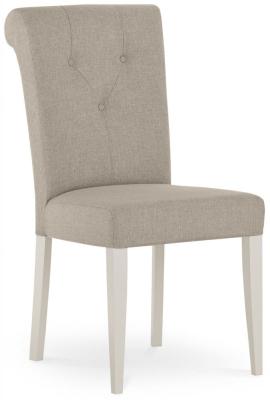 Product photograph of 2 X Bentley Designs Montreux Soft Grey Upholstered Dining Chair - Pebble Grey Fabric from Choice Furniture Superstore