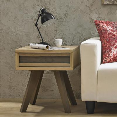 Bentley Designs Cadell Aged Oak 1 Drawer Lamp Table
