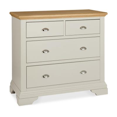 Bentley Designs Hampstead Soft Grey And Pale Oak 22 Drawer Chest