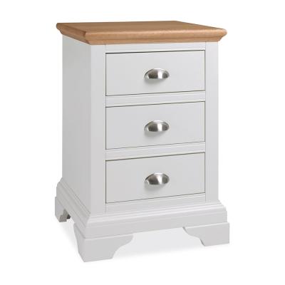 Bentley Designs Hampstead Two Tone 3 Drawer Bedside Cabinet