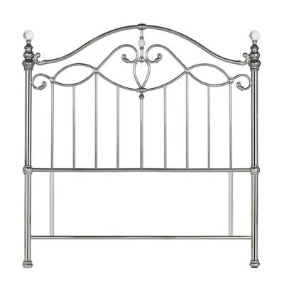 Bentley Designs Elena Shiny Nickel 4ft Small Double Headboard thumbnail