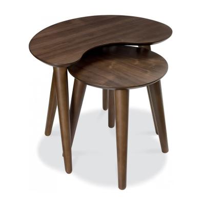 Bentley Designs Oslo Walnut 2 Nest Of Lamp Tables thumbnail