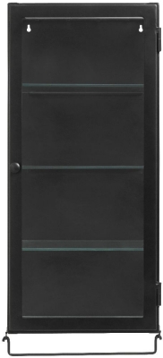 NORDAL Siri Black 1 Door Wall Display Cabinet