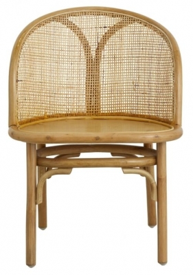 Product photograph of Nordal Bali Natural Rattan Children Chair Sold In Pairs from Choice Furniture Superstore