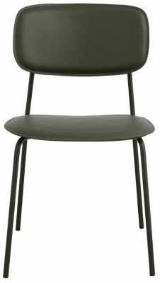 Product photograph of Nordal Esa Green Faux Leather Dining Chair Sold In Pairs from Choice Furniture Superstore