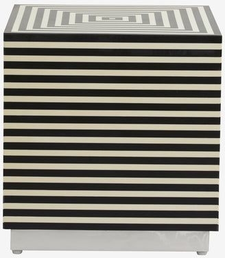 Product photograph of Nordal Taura Black And White Square Coffee Table from Choice Furniture Superstore