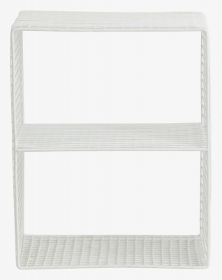 Product photograph of Nordal Tuo White Painted Metal Shelf from Choice Furniture Superstore