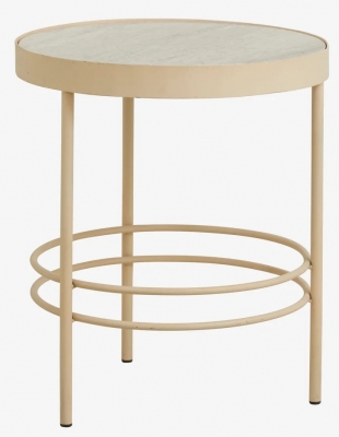 Product photograph of Nordal Jungo Natural Marble Side Table from Choice Furniture Superstore