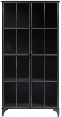NORDAL Downtown Black 2 Door Display Cabinet