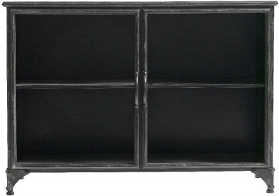 Product photograph of Nordal Downtown Black 2 Door Sideboard from Choice Furniture Superstore