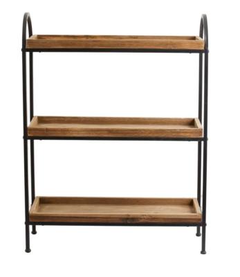 Product photograph of Nordal Patna Wood Open Shelving Rack from Choice Furniture Superstore