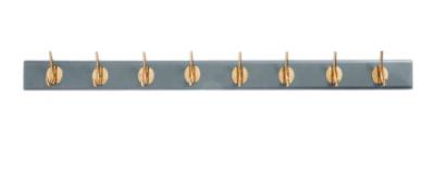 Product photograph of Nordal Edgy Grey 8 Hooks Coat Rack Set Of 2 from Choice Furniture Superstore