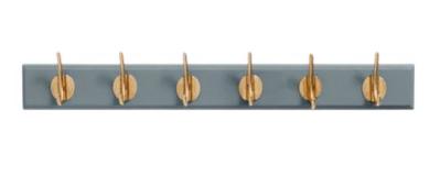 Product photograph of Nordal Edgy Grey 6 Hooks Coat Rack Set Of 2 from Choice Furniture Superstore