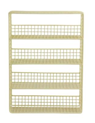 Product photograph of Nordal Kikori Yellow Metal Wire Wall Shelf from Choice Furniture Superstore
