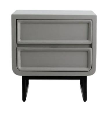 Nordal Ledro Grey Bedside Cabinet