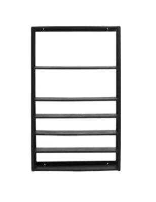 Product photograph of Nordal Zaros Black Metal Wall Shelf from Choice Furniture Superstore