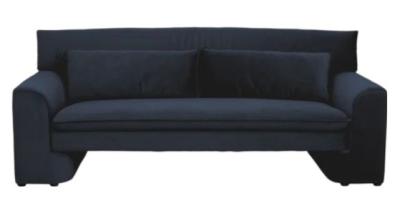 Nordal Geo Dark Blue Fabric 3 Seater Sofa