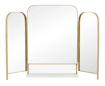 Nordal Otus Gold Triple Dressing Mirror