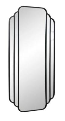 Nordal Skylark Black Metal Wall Mirror 100cm X 200cm