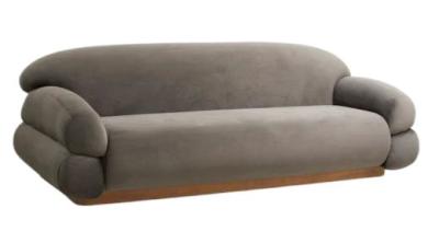 Nordal Sof Grey Fabric 3 Seater Sofa