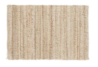 Nordal Ava Hemp Natural Rug 90cm X 60cm Set Of 5