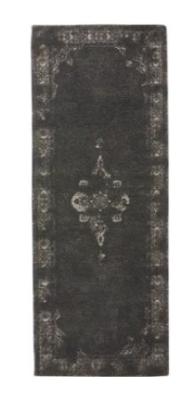 Nordal Grand Black Woven Rug 200cm X 75cm