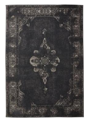 Nordal Grand Black Woven Rug 290cm X 200cm