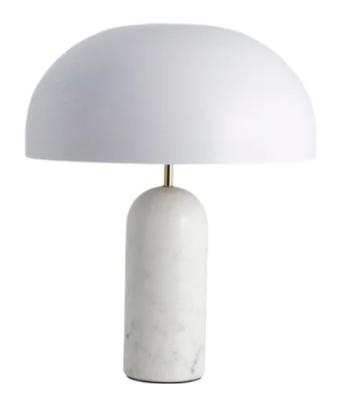 Product photograph of Nordal Atlas White Marble Table Lamp from Choice Furniture Superstore