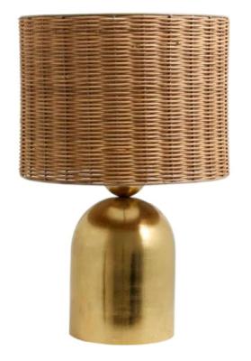 Nordal Basti Natural And Gold Table Lamp