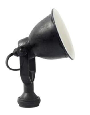 Nordal Black Metal Wall Lamp 17cm X 12cm